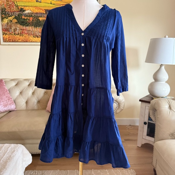 J. Crew Blue doll Dress - Picture 1 of 8